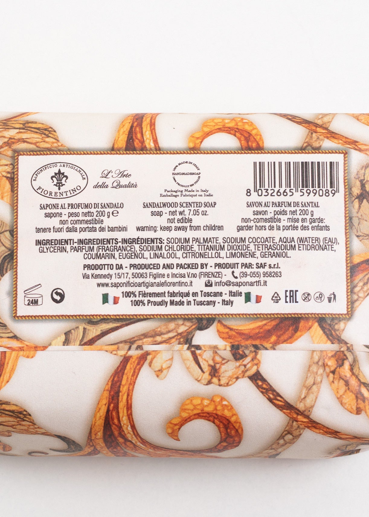 Săpun Natural Fiorentino Santal Handmade